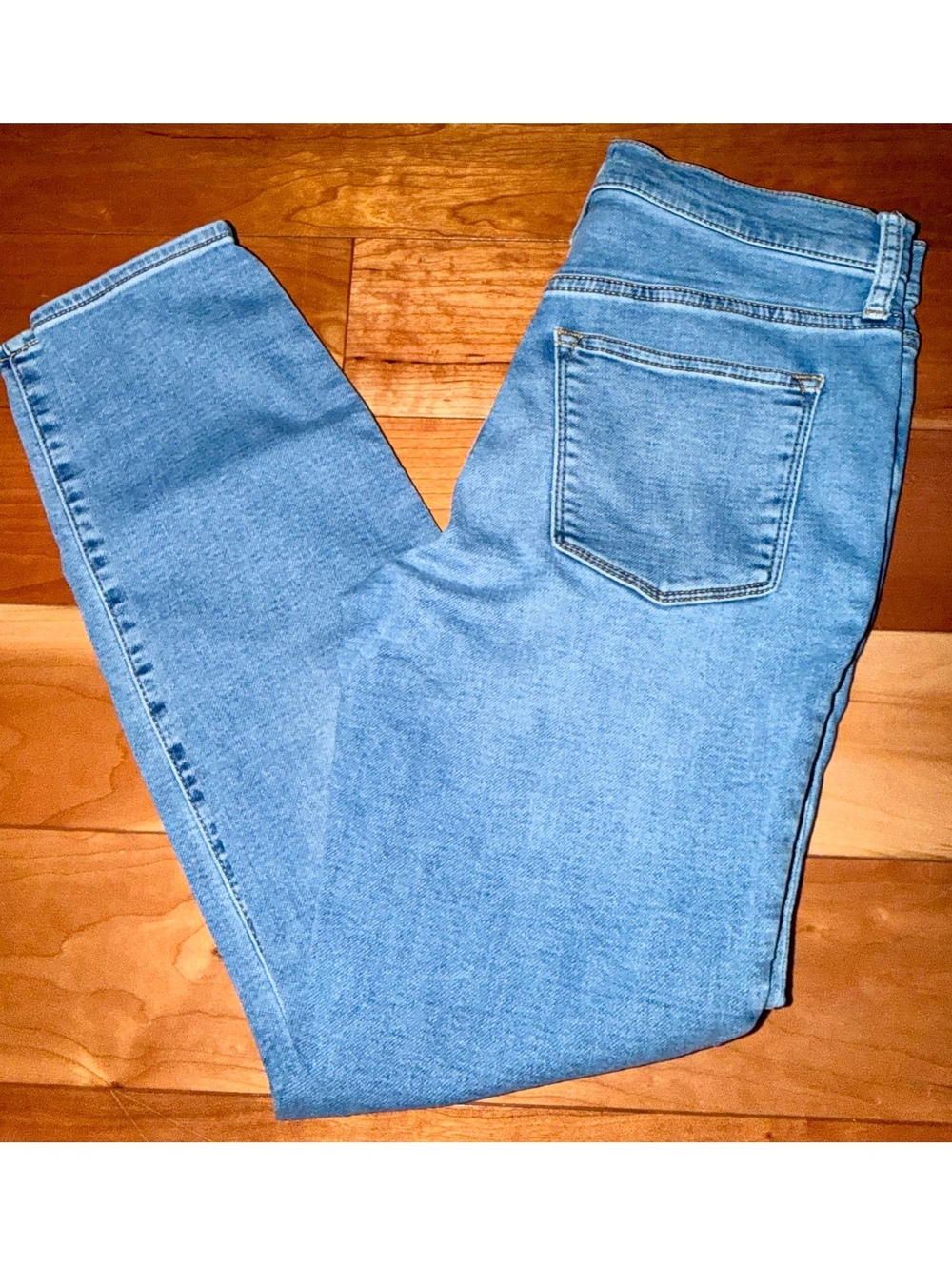 J.Crew Women's 9" Mid-Rise Skinny Jeans, Size 27, Light Wash Denim